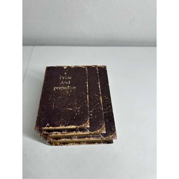 Lot of 3 Rare Vintage Antique Style Faux Safe Secret Book Pride and Prejudice - Picture 10 of 13